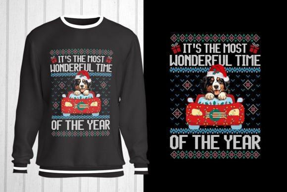 Bernese Mountain Christmas Ugly Sweater T-Shirt Designs Review