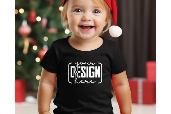 Christmas Baby Free Black T-Shirt Mockup Review