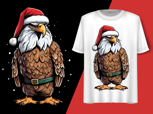 Christmas Eagle Vector T-Shirt Design: A Review for Print Templates