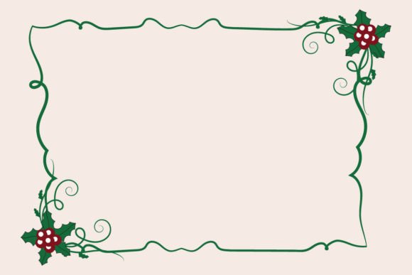 Holiday Christmas Square Border Frame: A Review for Decorative Elements