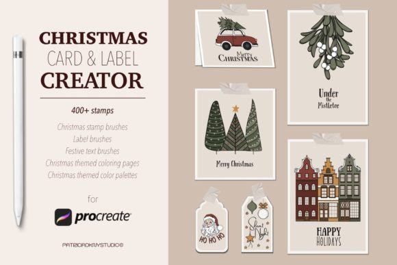 Procreate Christmas Card Creator: Brushes for Festive Branding