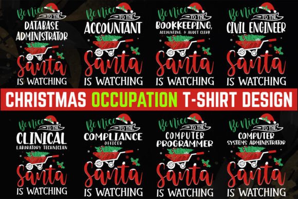 Profession Christmas T-shirt Design Review for T-Shirt Designs