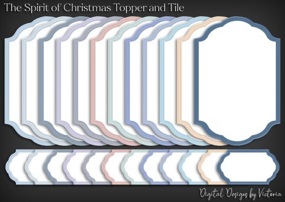The Spirit of Christmas Topper and Tile for Decorative Elements